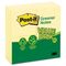 Post-it Greener Notes Original Recycled Note Pads, 100 3 x 3 Sheets, Canary Yellow, 24 Pads/Pack MMM654RP24YW