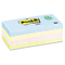 Post-it Greener Notes Recycled Notes, 1-1/2 x 2, Four Pastel Colors, 12 100-Sheet Pads/Pack MMM653RPA