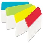 Post-it Hanging File Tabs, 2 x 1 1/2, Solid, Angled, Assorted Primary, 24/PK MMM686AALYR
