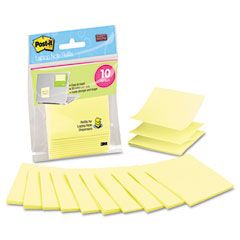 Post-it Laptop Notes Super Sticky Laptop Pop-up Notes Refill, 3 x 3, Canary Yellow, 10 20-Sheet Pads/Pack MMMR330LND10