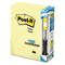 Post-it Notes Bonus Pack, 4 x 6, Lined, Canary Yellow, 5 100-Sheet Pads/Pack MMM6605PK