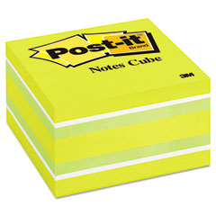 Post-it Notes Cube, 3 x 3, Ribbon Candy, 470 Sheets MMM2056RC