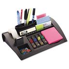 Post-it Notes Dispenser with Weighted Base, Plastic, 12 x 8 x 2, Charcoal Gray MMMC50