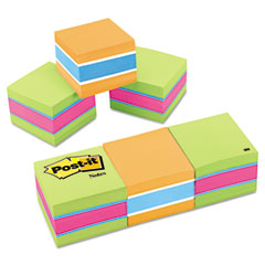 Post-it Notes Mini Cubes, 2 x 2, Assorted Ultra Colors, 3 400-Sheet Pads/Pack MMM20513PK
