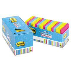 Post-it Notes Notes Cabinet Pack, 3 x 3, Ast. Bright Colors, 100 Sheets/Pad, 18/Pack MMM65418BRCP