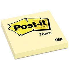 Post-it Notes Original Notes, 3 x 3, Canary Yellow, 12 100-Sheet Pads/Pack MMM654YW