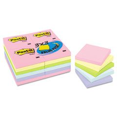 Post-it Notes Pastel Notes Value Pack, 3 x 3, Assorted, 24 100-Sheet Pads/Pack MMM65424APVAD