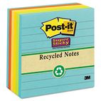 Post-it Notes Super Sticky Farmer's Market Super Sticky Notes, Lined, 4 x 4, 6 90-Sheet Pads/Pack MMM6756SSNRP