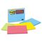 Post-it Notes Super Sticky Super Sticky Large Format Notes, 8 x 6, Lined, Four Colors, 4 45-Sheet Pads/Pack MMM6845SSPL