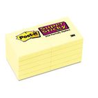 Post-it Notes Super Sticky Super Sticky Notes, 2 x 2, Canary Yellow, 10 90-Sheet Pads/Pack MMM62210SSCY