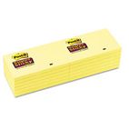 Post-it Notes Super Sticky Super Sticky Notes, 3 x 5, Canary Yellow, 12 90-Sheet Pads/Pack MMM65512SSCY