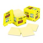 Post-it Notes Super Sticky Super Sticky Notes, 4 x 4, Lined, Canary Yellow, 12 90-Sheet Pads/Pack MMM67512SSCP