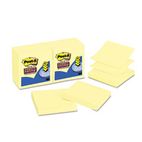 Post-it Notes Super Sticky Super Sticky Pop-Up Refill, 3 x 3, Canary Yellow, 12 90-Sheet Pads/Pack MMMR33012SSCY