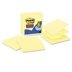 Post-it Notes Super Sticky Super Sticky Pop-Up Refills, 4 x 4, Canary Yellow, Lined, 5 90-Sheet Pads/Pack MMMR440YWSS