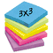 Post-it Notes Ultra Color Notes, 3 x 3, Five Colors, 14 100-Sheet Pads/Pack MMM65414AU
