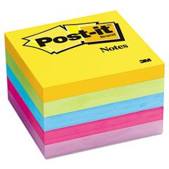Post-it Notes Ultra Color Notes, 3 x 3, Five Colors, 5 100-Sheet Pads/Pack MMM6545UC