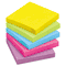 Post-it Notes Ultra Color Notes, 3 x 3, Five Colors, 5 100-Sheet Pads/Pack MMM6545UC