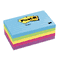 Post-it Notes Ultra Color Notes, 3 x 5, Lined, Five Colors, 5 100-Sheets Pads/Pack MMM6355AU