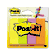 Post-it Page Markers Page Markers, Four Neon Colors, 50 Strips/Pad, 4 Pads/Pack MMM6714AN