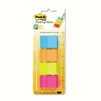 Post-it Page Markers Page Markers in Dispenser, Four Colors, 4 50-Flag Dispensers/Pack MMM672P1