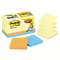 Post-it Pop-up Notes Bonus Pack Pop-Up Refills 3 x 3, Canary Yellow/Ast., 100-Sheet 18/Pack MMMR330144B