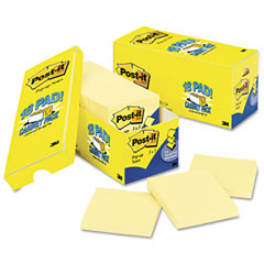 Post-it Pop-up Notes Cabinet Pack, Pop-up Notes, 3 x 3, Canary Yellow, 18 90-Sheet Pads/Pack MMMR33018CP