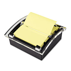 Post-it Pop-up Notes Clear Top Pop-up Note Dispenser for 3 x 3 Self-Stick Notes, Black MMMDS330BK
