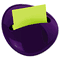 Post-it Pop-up Notes Pebble Notes Dispenser for 3 x 3 Pads, Purple MMMPBL330PP