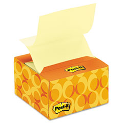 Post-it Pop-up Notes Pop-up Notes in a Desk Grip Decorative Box, 3 x 3, AST MMMB330C6