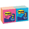 Post-it Pop-up Notes Pop-Up Refills, 3 x 3, 4 Alternating Ultra Colors, 12 100-Sheet Pads/Pack MMMR330UALT