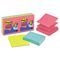 Post-it Pop-up Notes Super Sticky Pop-Up Refill, 3 x 3, 3 Jewel Pop Colors, 6 90-Sheet Pads/Pack MMMR3306SSUC