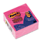 Post-it Pop-up Notes Super Sticky Pop-Up Refills, 4 x 4, Lined, Fuchsia, Riuled, 5 90-Sheet Pads/Pack MMMR440FFSS