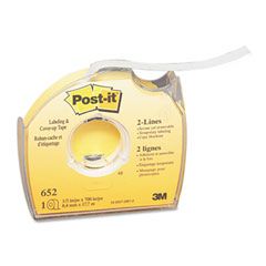 Post-it Removable Cover-Up Tape, Non-Refillable, 1/3" x 700" Roll MMM652