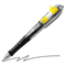 Post-it Roller Ball Retractable Gel Pen with 50 Flags, Black Ink, Fine, 2 per Pack MMM694G2BLK7