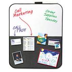 Post-it Self-Stick/Dry Erase Combination Board, 22 x 18, Gray/White, Black Frame MMM558CBS