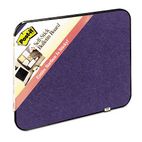 Post-it Self-Stick Framed Bulletin Board, 22 x 18, Blue, Black Frame MMM558F4