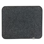 Post-it Self-Stick Framed Bulletin Board, 22 x 18, Charcoal, Black Frame MMM558F7