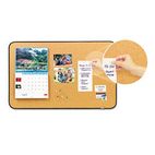 Post-it Sticky Cork Self-Stick Bulletin Board, 36 x 22, Natural, Black Frame MMM558BB
