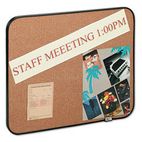 Post-it Sticky Self-Stick Cork Board, 22 x 18, Natural, Black Frame MMM558BBS