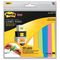 Post-it Super Sticky Removable Label Pads, Asst Sizes/Colors, 21 Pads/PK, 525 Labels/PK MMM2900M21