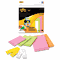 Post-it Super Sticky Removable Label Pads, Asst Sizes/Colors, 6 Pads/Pack, 225/Pack MMM2900M9