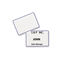 Post-it Super Sticky Removable Name Badge Labels, 2-1/3 x 3-3/8, Blue Border, 400/Pack MMM2800O