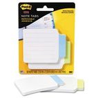 Post-it Super Sticky Removable Note Tabs, 3 3/8 x 2 3/4, 25/pad, 2 pads/PK, Green, Blue MMM2200GB