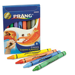 Prang Crayons Made with Soy, 8 Colors/Box DIX00000