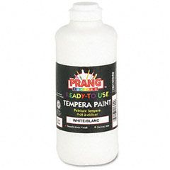 Prang Ready-to-Use Tempera Paint, White, 16 oz DIX21609