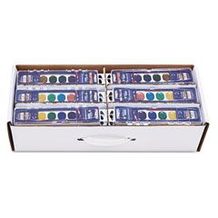 Prang Semi-Moist Watercolors, 8 Assorted Colors, 36/Set DIX80519