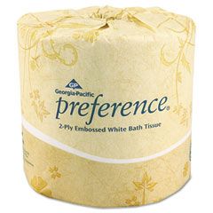 preference Embossed 2-Ply Bathroom Tissue, 550 Sheet/Roll, 80 Rolls/Carton GEP1828001