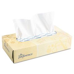 preference Facial Tissue, Flat Box, 100 Sheets/Box, 30 Boxes/Carton GEP48100