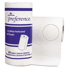 preference Perforated Paper Towel Roll, 11 x 8 4/5, White, 85/Roll, 15/Carton GEP27315