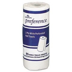 preference Perforated Paper Towel Roll, 8-4/5 x 11, White, 85/Roll, 30/Carton GEP27385